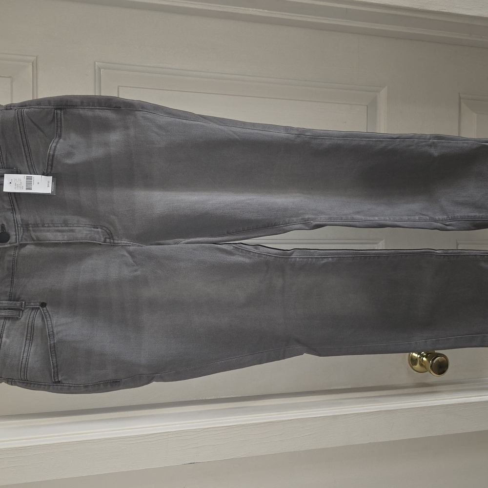 Lane Bryant Gray Straight Leg Jeans
